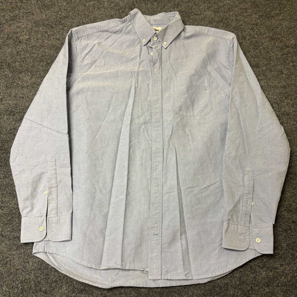 Taylor Stitch Shirt Mens 46 Oxford Button Down Long Sleeve Pocket Organic Cotton